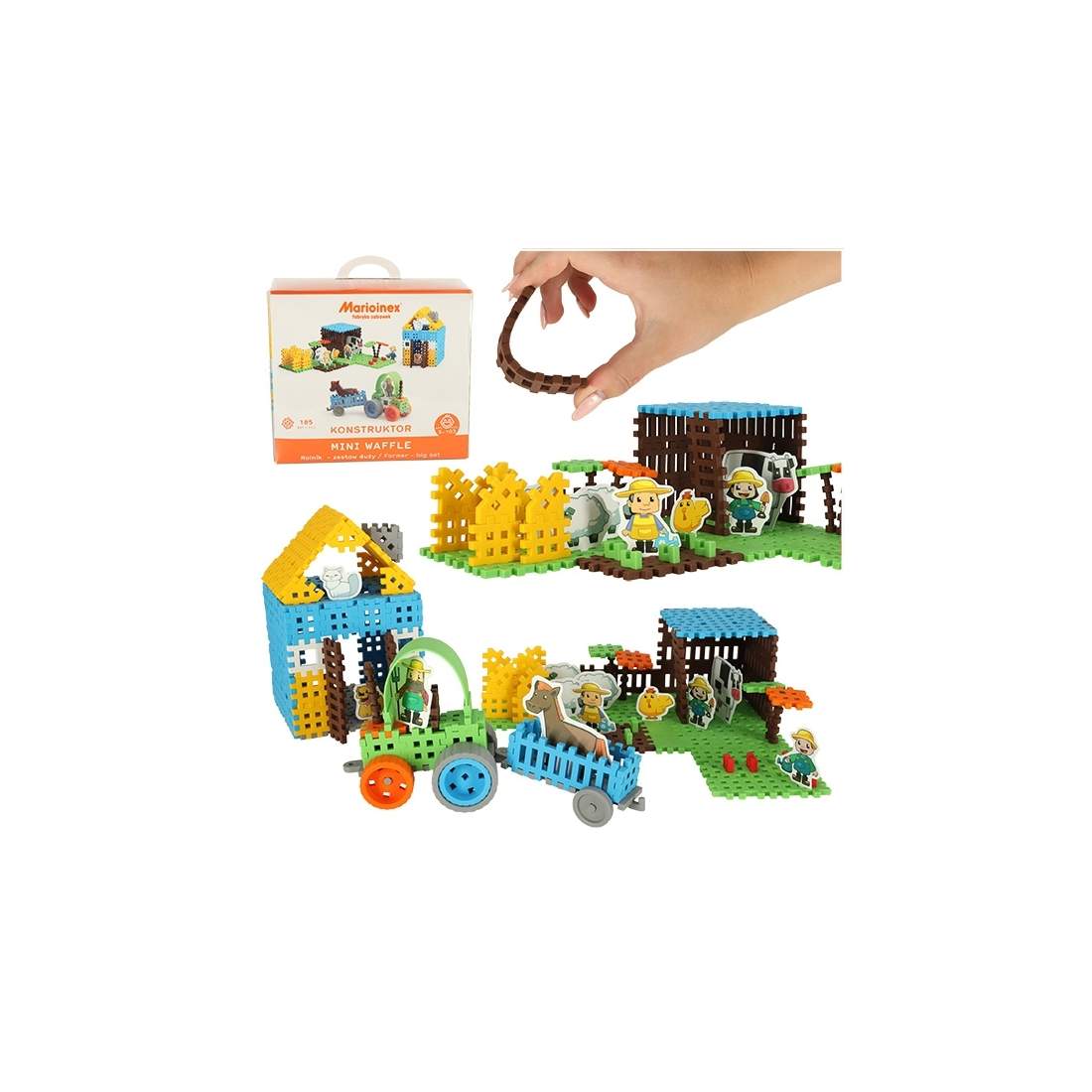 Gårdbyggset med traktor och djur - 185 delar | Hälsa & Skönhet - Personvård - Vård & Rehabilitering - Hållning | Pryloteket