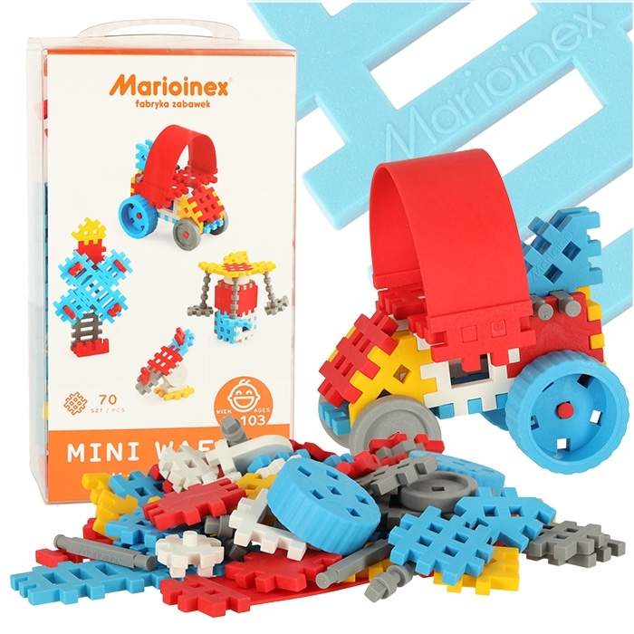 Byggeklodser 70 styk - Kreativ leg for børn 3+