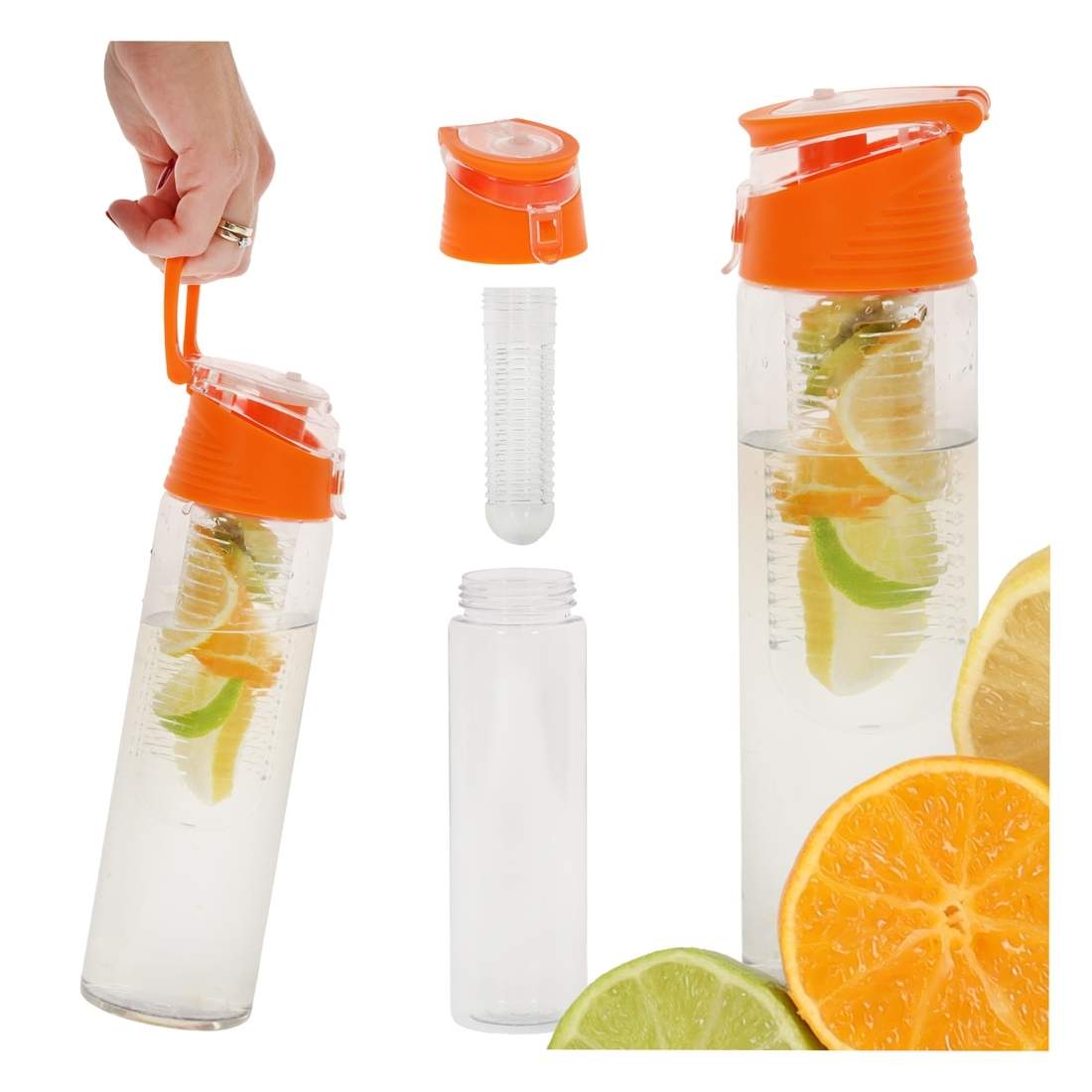 Vattenflaska 800ml Fruktinsats Apelsin | Mode & Accessoarer - Kläder - Skor | Pryloteket