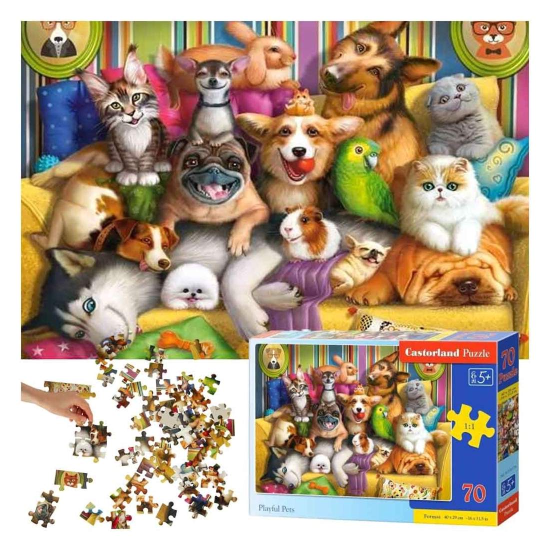 Roliga Djur Pussel - Utvecklar Färdigheter, 5+ | Leksaker & Spel - Leksaker - Pussel | Pryloteket