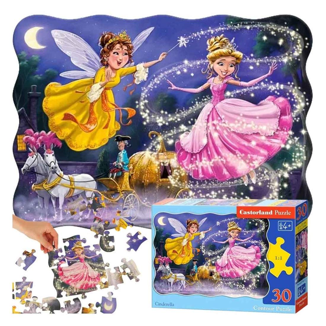 Barnpussel 30 bitar Askungen 4+ 32x23 cm | Hälsa & Skönhet - Personvård - Vård & Rehabilitering - Hållning | Pryloteket