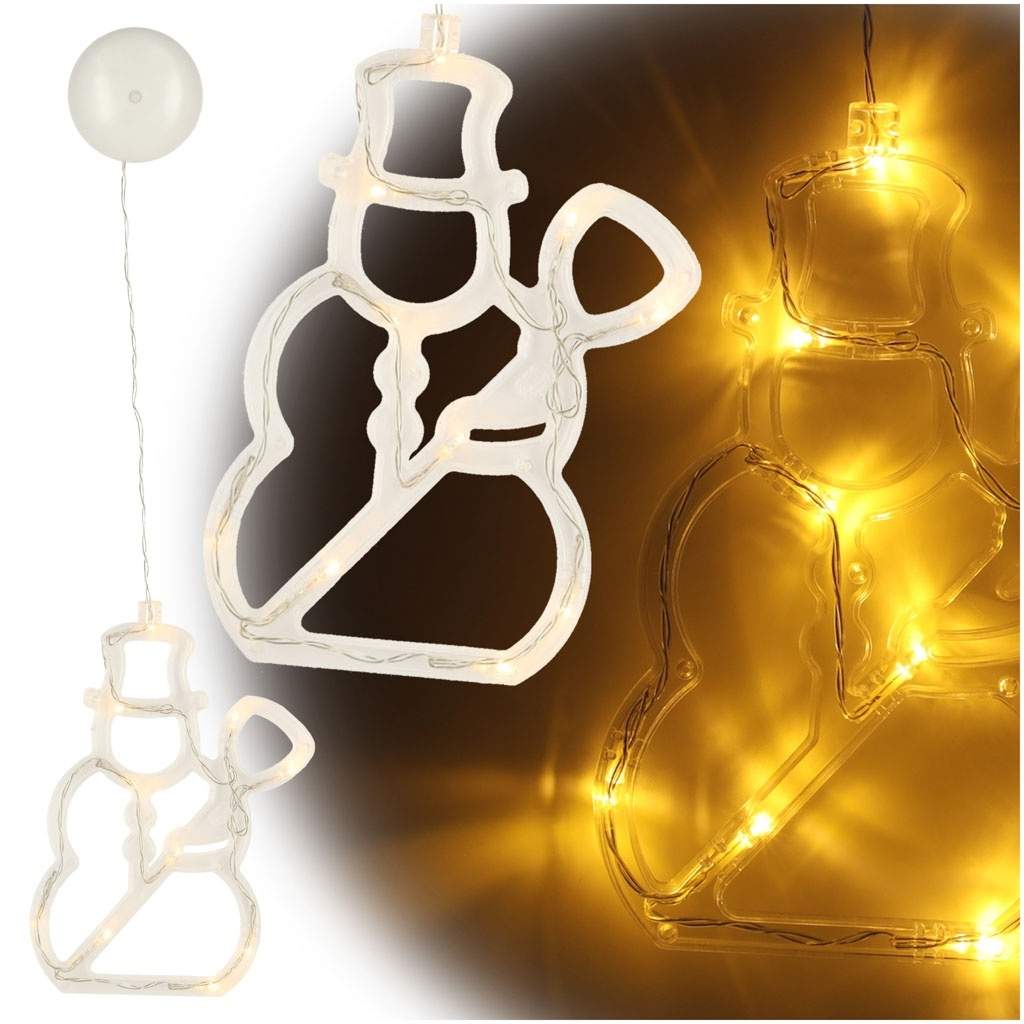 LED Taklampa Snögubbe Jul 49cm 10 LEDs | Sport & Fritid - Friluftsliv & Camping - Belysning | Pryloteket