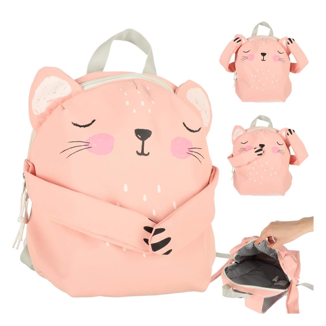Söt rosa katt-ryggsäck för dagis och skola | Elektronik - Tillbehör Mobil & Surfplatta - Mobiltillbehör - Mobilkablar - Tillbehör | Pryloteket