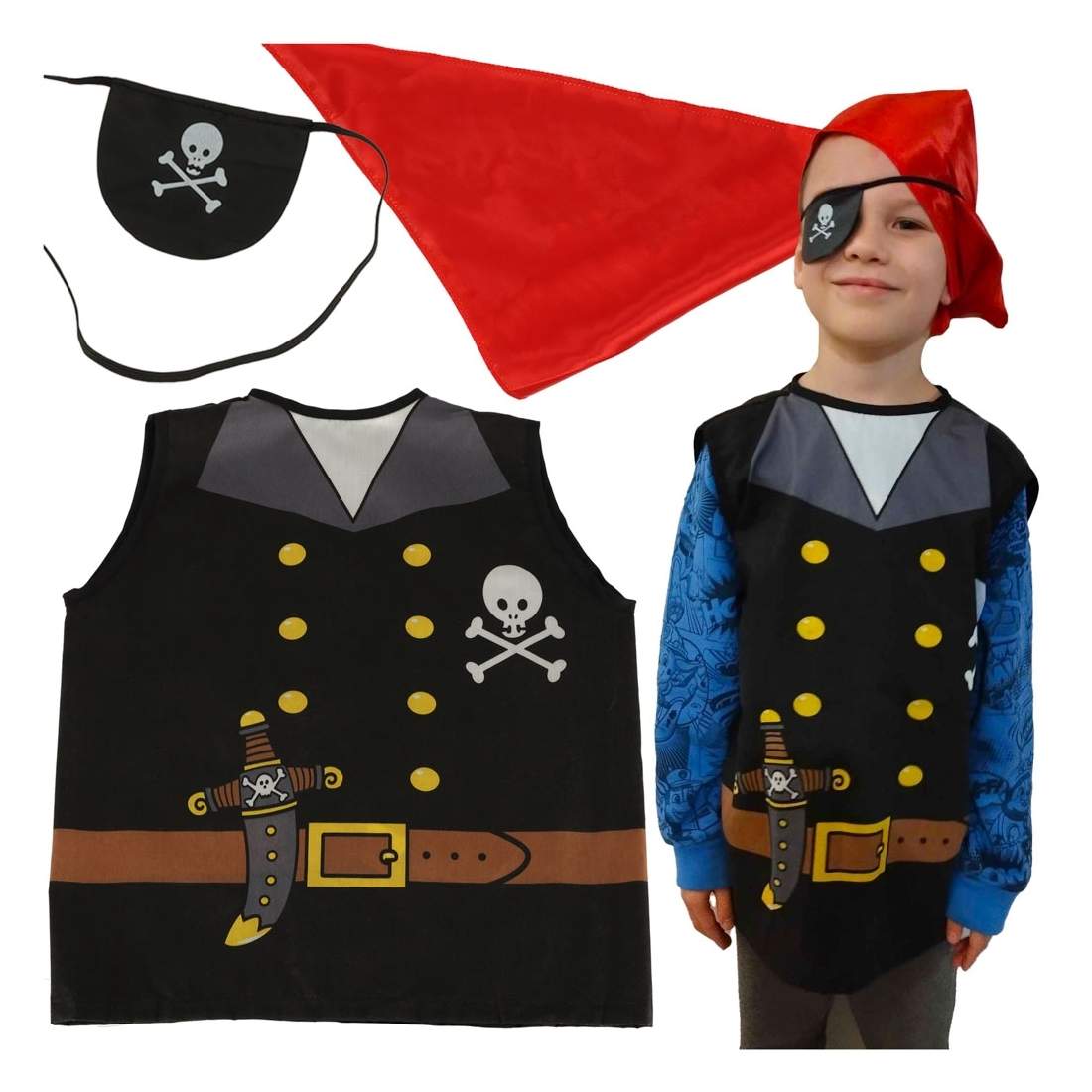 Karnevalsdräkt Piratseglare Barn 3-8 År | Presenttips - Halloween | Pryloteket