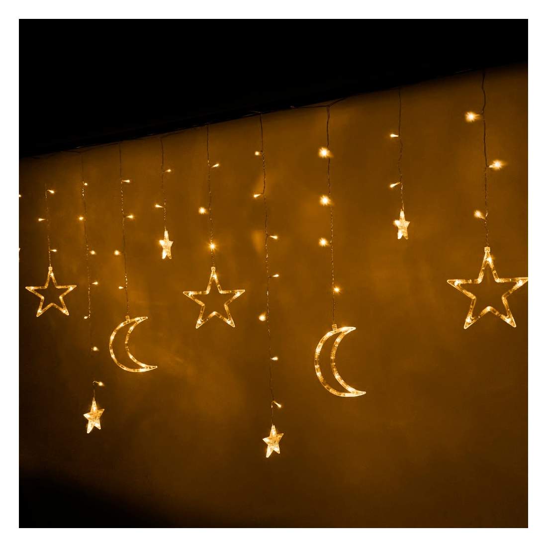 LED Gardinljus Stjärna 2,5m Varmvitt 138 Lampor | Elektronik - Kablar & Adaptrar - Adaptrar & Signalomvandlare - USB | Pryloteket