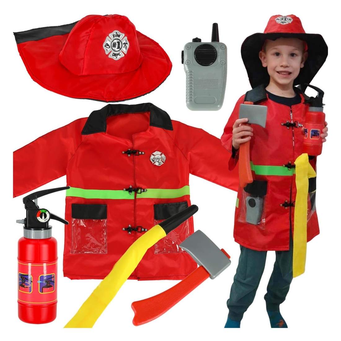 Brandman Walkie-Talkie Kostym Barn 3-8 År | Elektronik - Tillbehör Mobil & Surfplatta - Skärmskydd - LG | Pryloteket