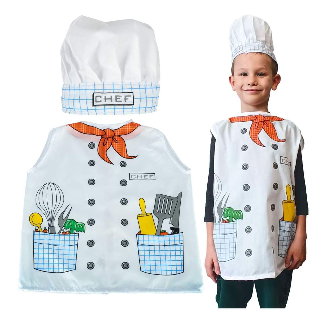 Karnevalskostym Kock/Bagare 3-8 år | Hem & Hobby - Hem & Hushåll - Tvätt | Pryloteket