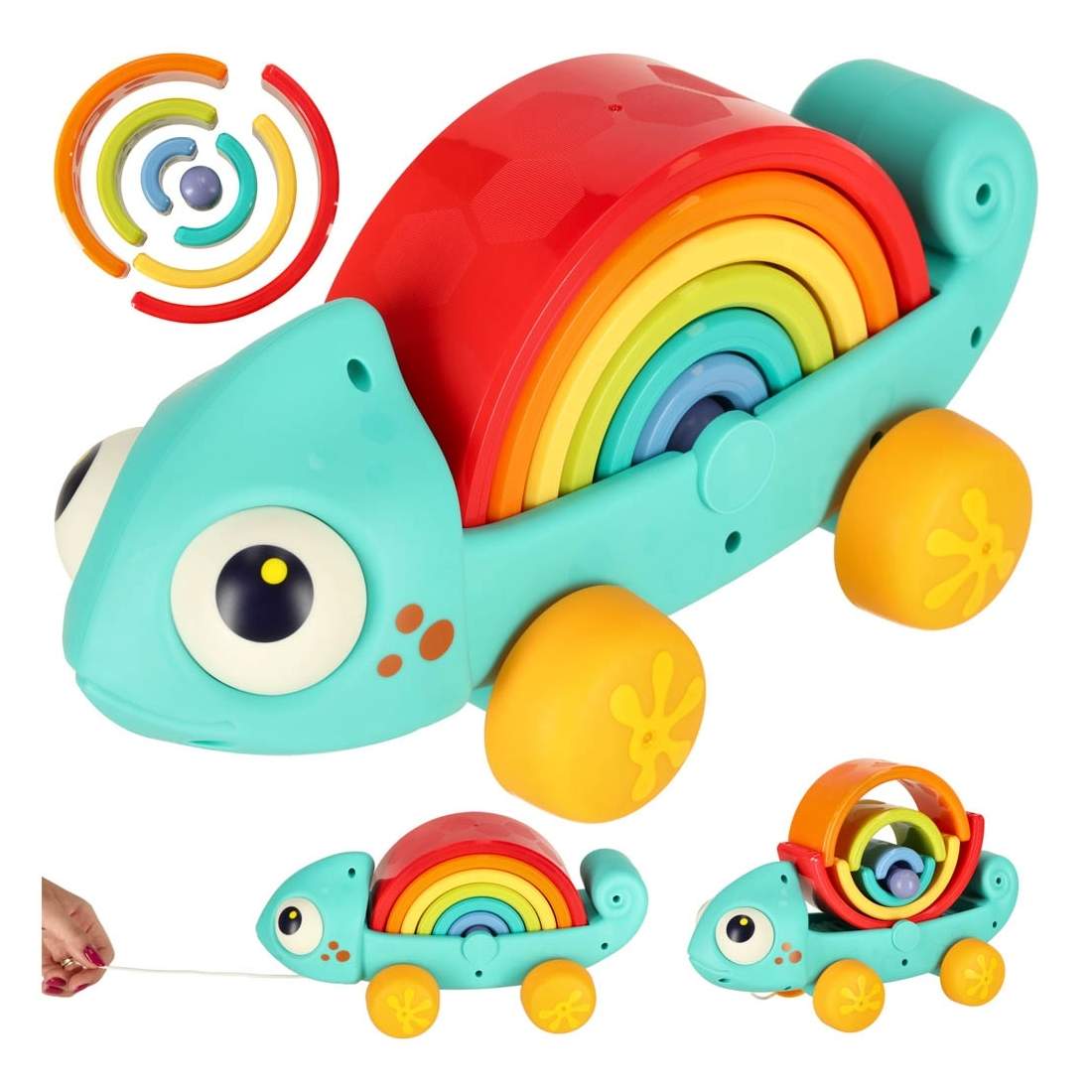 Kameleont Pusselblock Montessori Sorterare Barn | Hälsa & Skönhet - Personvård - Vård & Rehabilitering - Hållning | Pryloteket