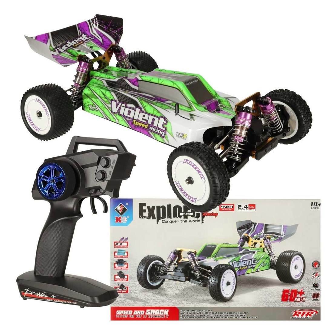 Fjärrstyrd 4WD RC-bil 1:10 Hög Hastighet | Hälsa & Skönhet - Personvård - Vård & Rehabilitering - Hållning | Pryloteket