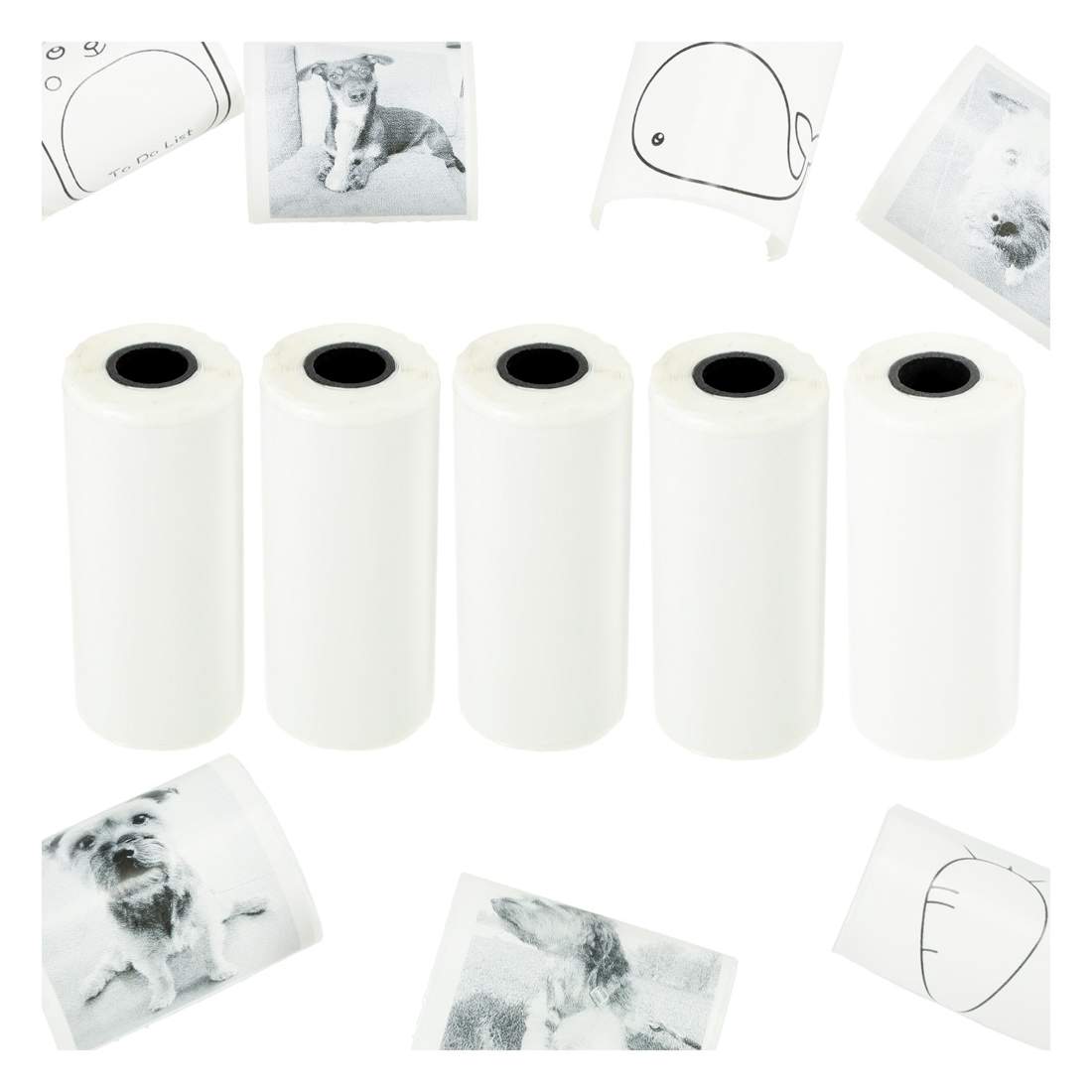 Termiska självhäftande pappersrullar 5-pack | Hem & Hobby | Pryloteket