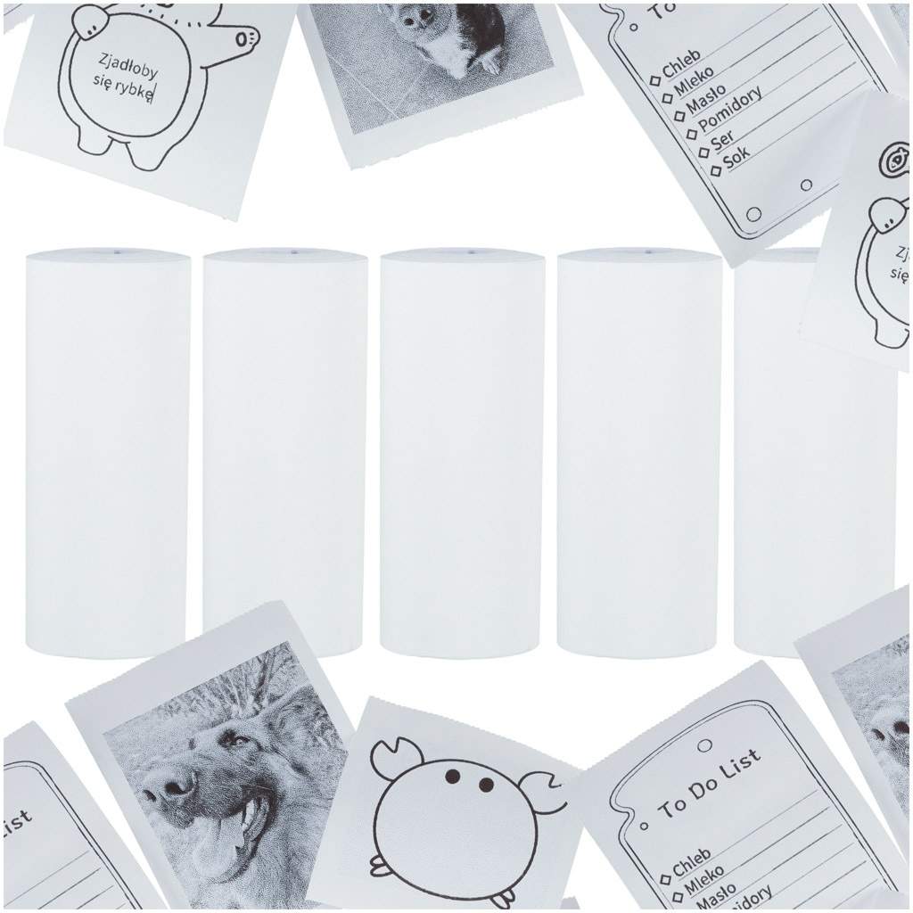 Termopapirruller 5,7cm x 4,5m 5-pak