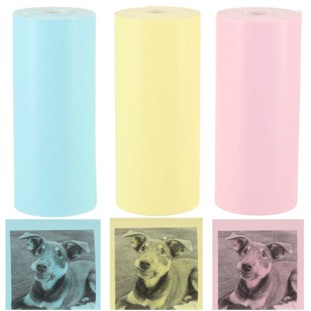 Farvede termoruller 57mm x 3m 3-pak