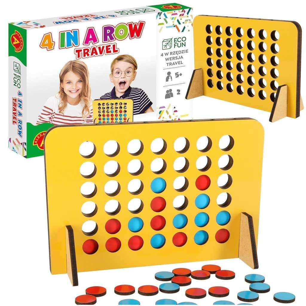Kompakt 4 i træk rejsespil til 2 spillere