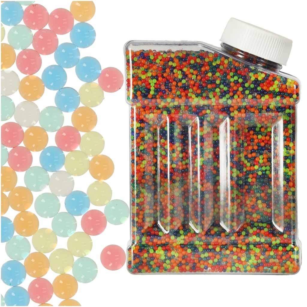 Flerfarvede hydrogelperler 7-8 mm, 50.000 stk, 250 g