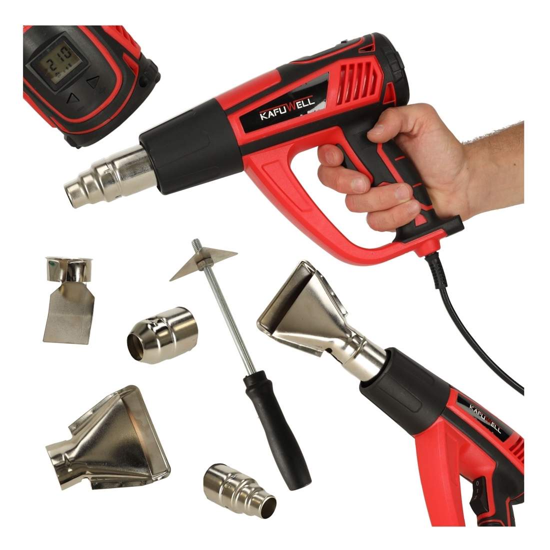 Justerbar Värmepistol 600°C Ergonomisk Design | Hem & Hobby | Pryloteket