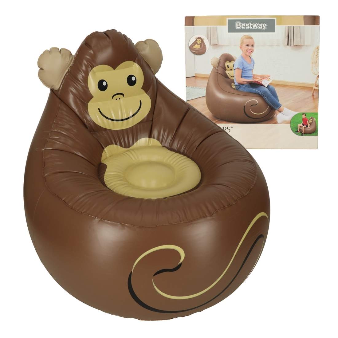 Uppblåsbar Barnfåtölj - Rolig Djurdesign | Hem & Hobby | Pryloteket