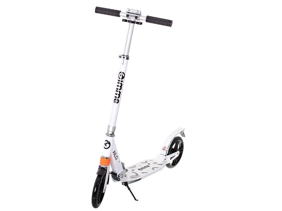 Sammenklappelig cityscooter hvid 200mm hjul