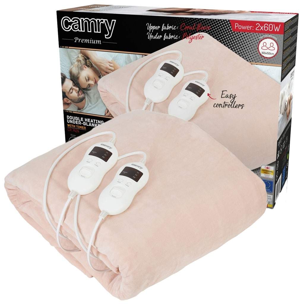 Elektrisk undertæppe med timer og varmezoner billede