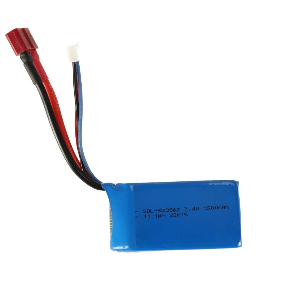 Højtydende bilbatteri til fjernstyrede biler 7,4V 1500mAh