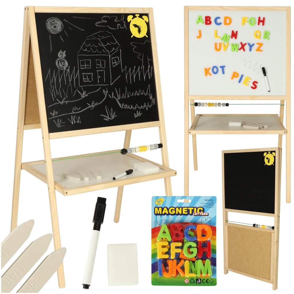 Sort Dry Erase Board 37x48x90cm Naturlig