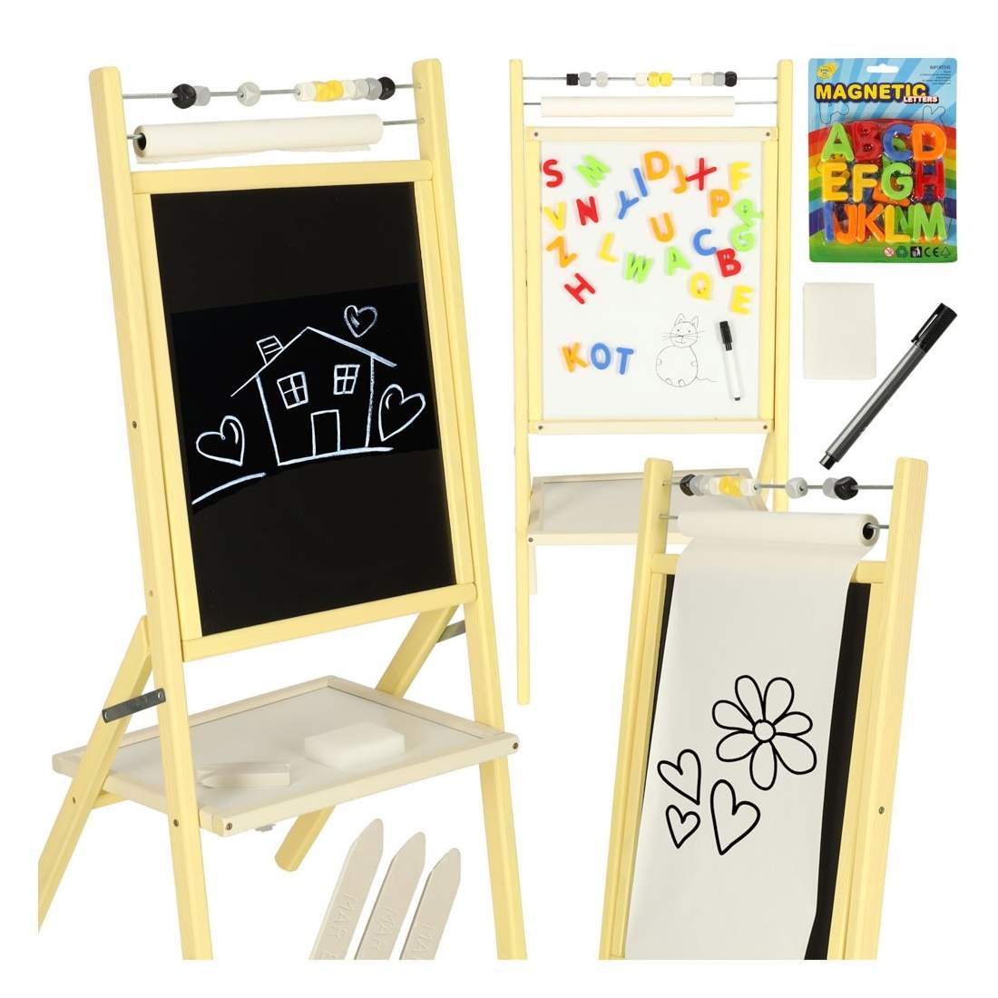 Taveltorkare i ask 46x43x89 för svarta tavlor | Hem & Hobby | Pryloteket