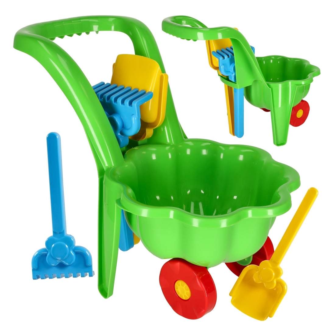 Barnträdgårdsset: Grön Skottkärra, Spade & Kratta | Hem & Hobby - Hem & Hushåll - Trädgårdsartiklar - Skottkärror - Skottkärrehjul | Pryloteket