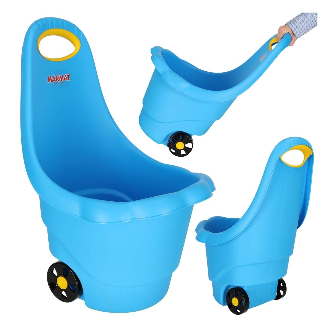 Multifunktionell barnvagn skottkärra - Daisy Blue | Hem & Hobby - Hem & Hushåll - Trädgårdsartiklar - Skottkärror - Skottkärrehjul | Pryloteket