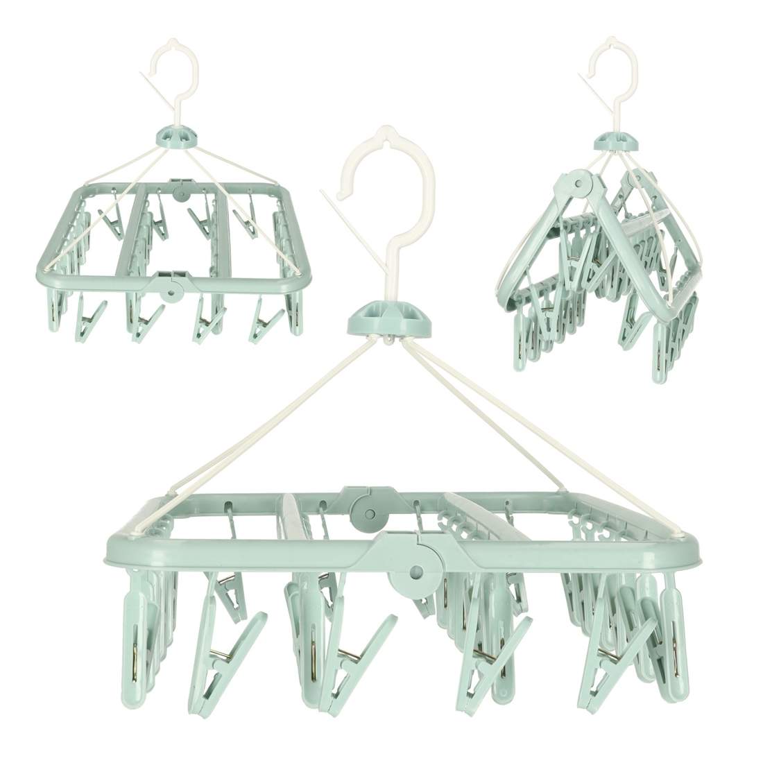 Kompakt torkställning med 32 klädnypor | Hem & Hobby - Hem & Hushåll - Tvätt - Torkställningar | Pryloteket