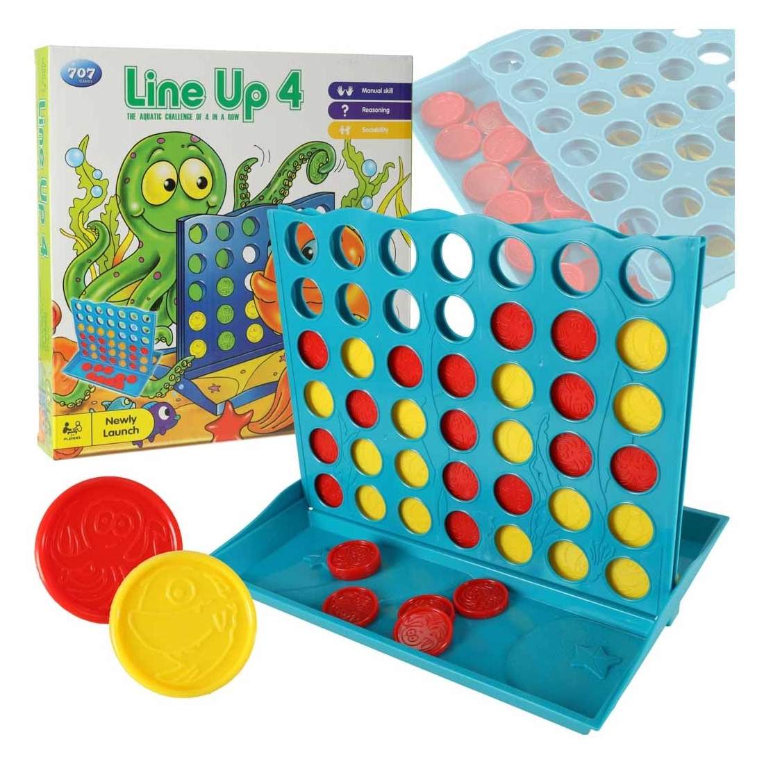 2-spelarpussel med färgade polletter 6x7 bräda | Leksaker & Spel - Leksaker - Pussel | Pryloteket