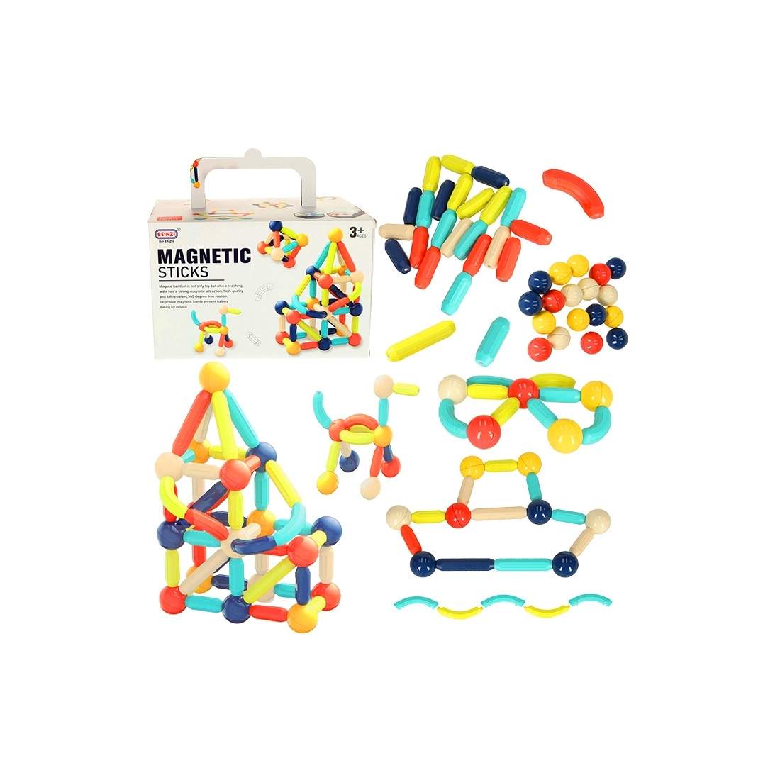 Magnetiska Byggstenar för Kreativ Lek & Lärande | Hem & Hobby - Hem & Hushåll - Bygg | Pryloteket