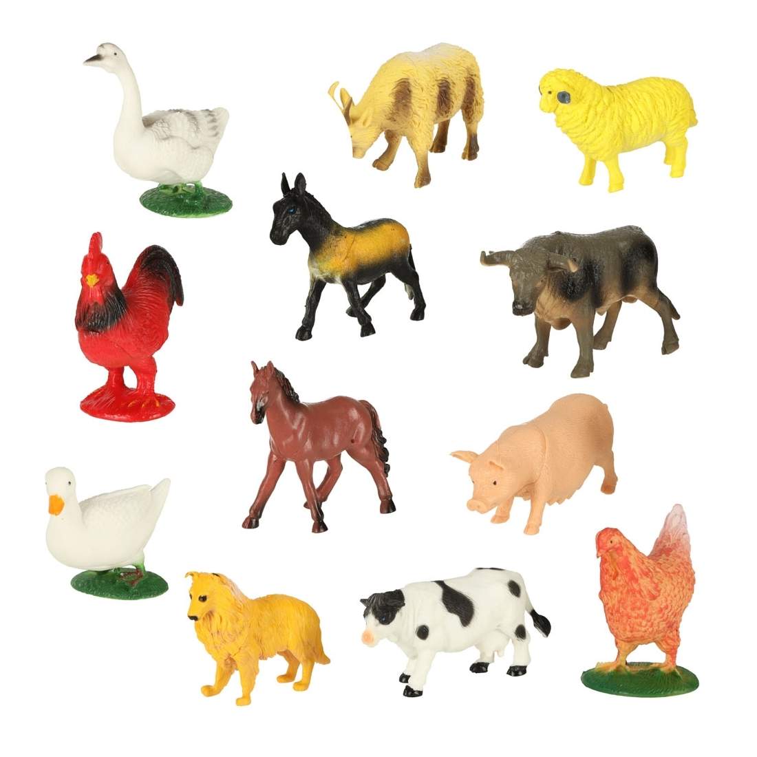 Bondgårdsdjur för kreativ lek - Tupp, Gris, Bagge | Leksaker & Spel - Leksaker | Pryloteket