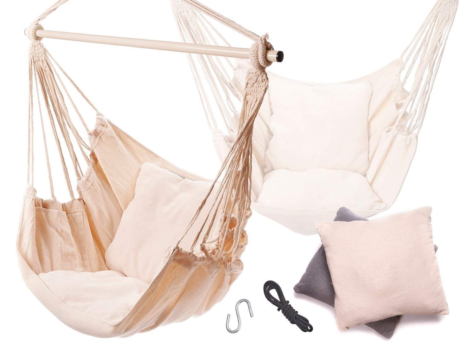 Hängmatta & Stol med Kuddar - Stabil, 130x100 cm | Elektronik - Kablar & Adaptrar - Adaptrar & Signalomvandlare - USB | Pryloteket