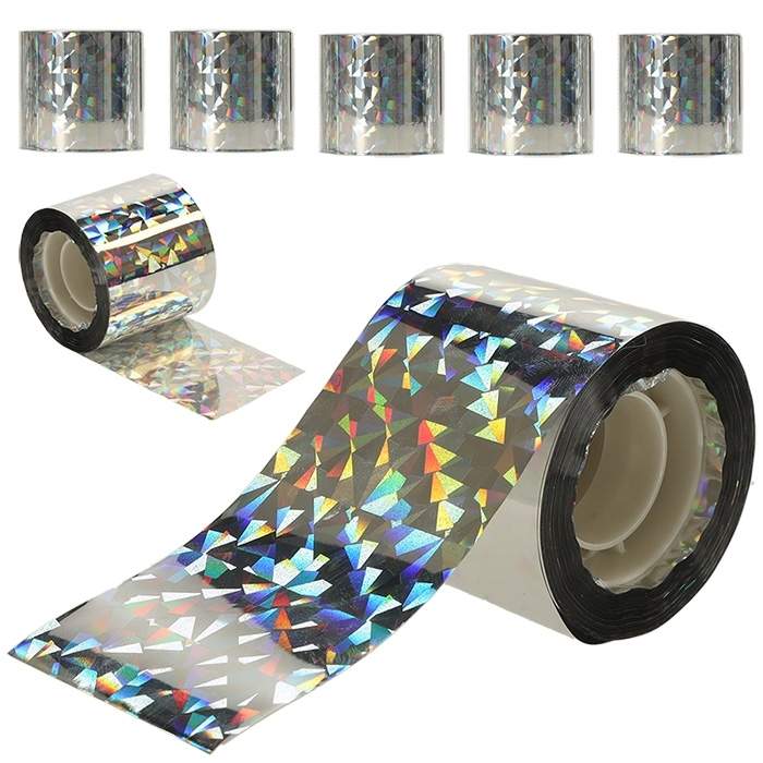 Reflekterende fugletape 5-pak 4,8cm x 5m