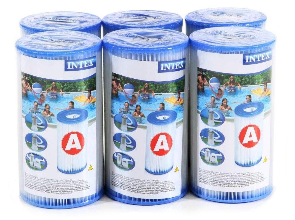 Intex Pumpefilter A, 6-pak, 20 cm Højde billede