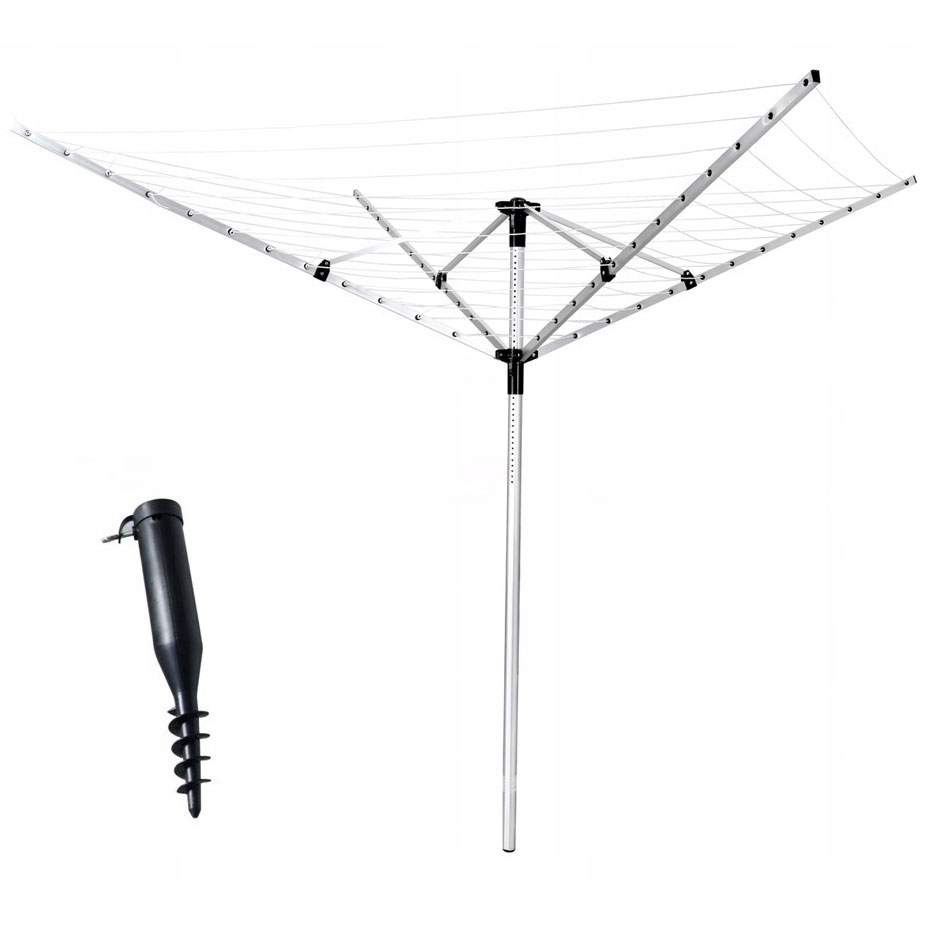 Roterbart tørrestativ i aluminium, 60m