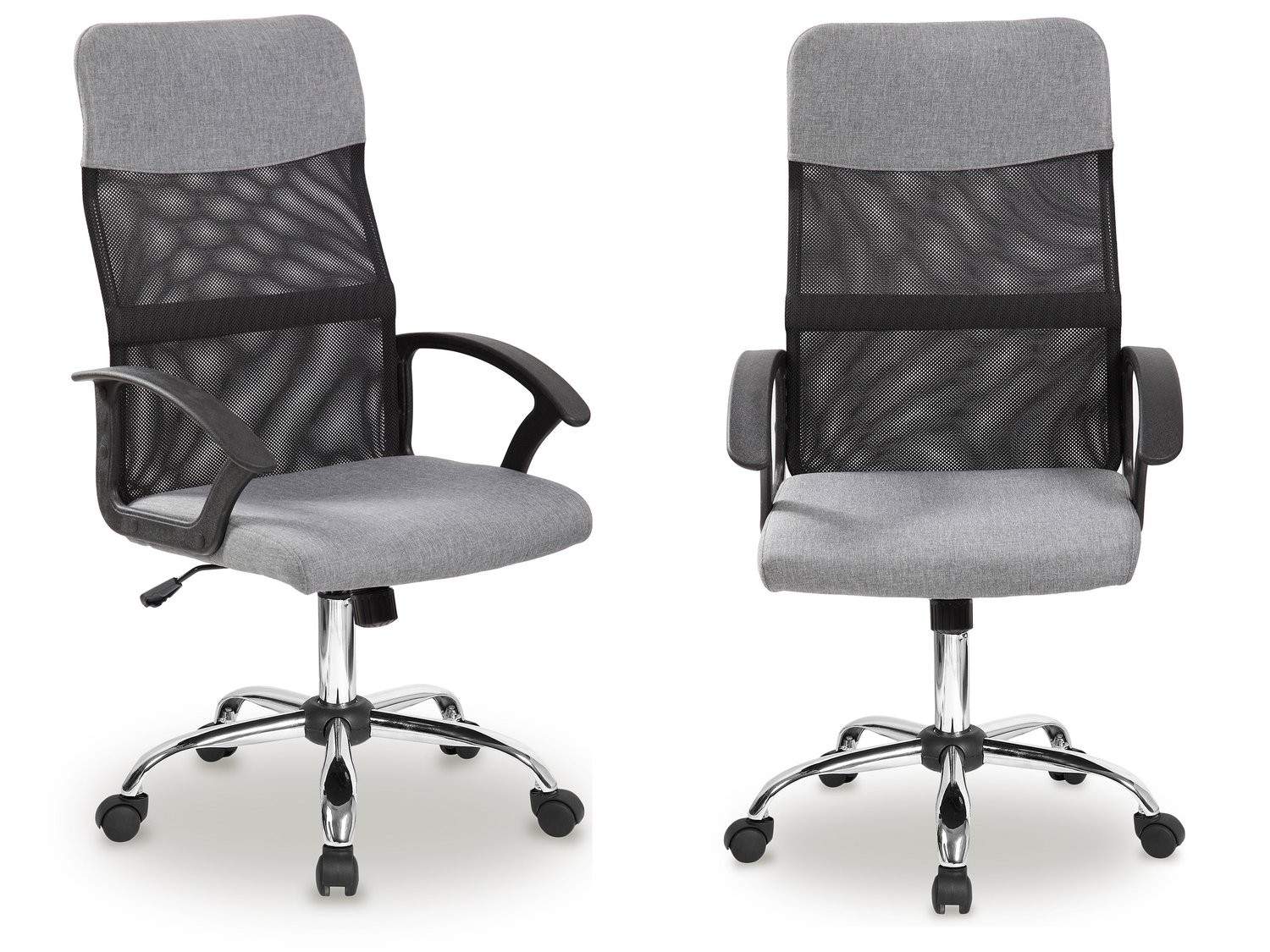 Ergonomisk Grå Kontorsstol med Ryggstöd | Hem & Hobby | Pryloteket