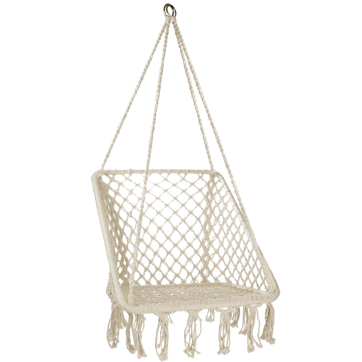 Elegant hængende lænestol - moderne, holdbar og vejrbestandig