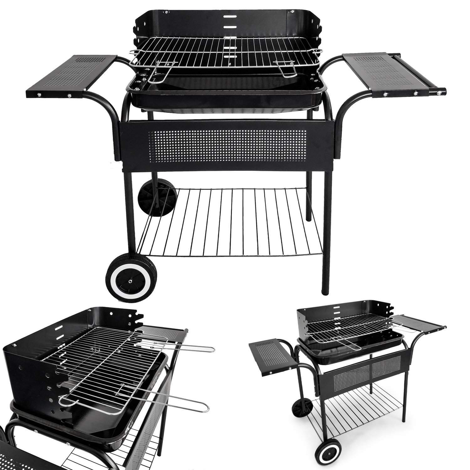 Grill til haven med justerbar rist