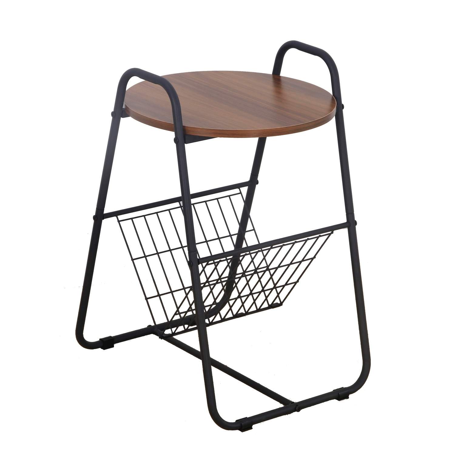 Metallbord Loftdesign med MDF och Tidningshållare | Hem & Hobby - Hem & Hushåll - Sovrum | Pryloteket