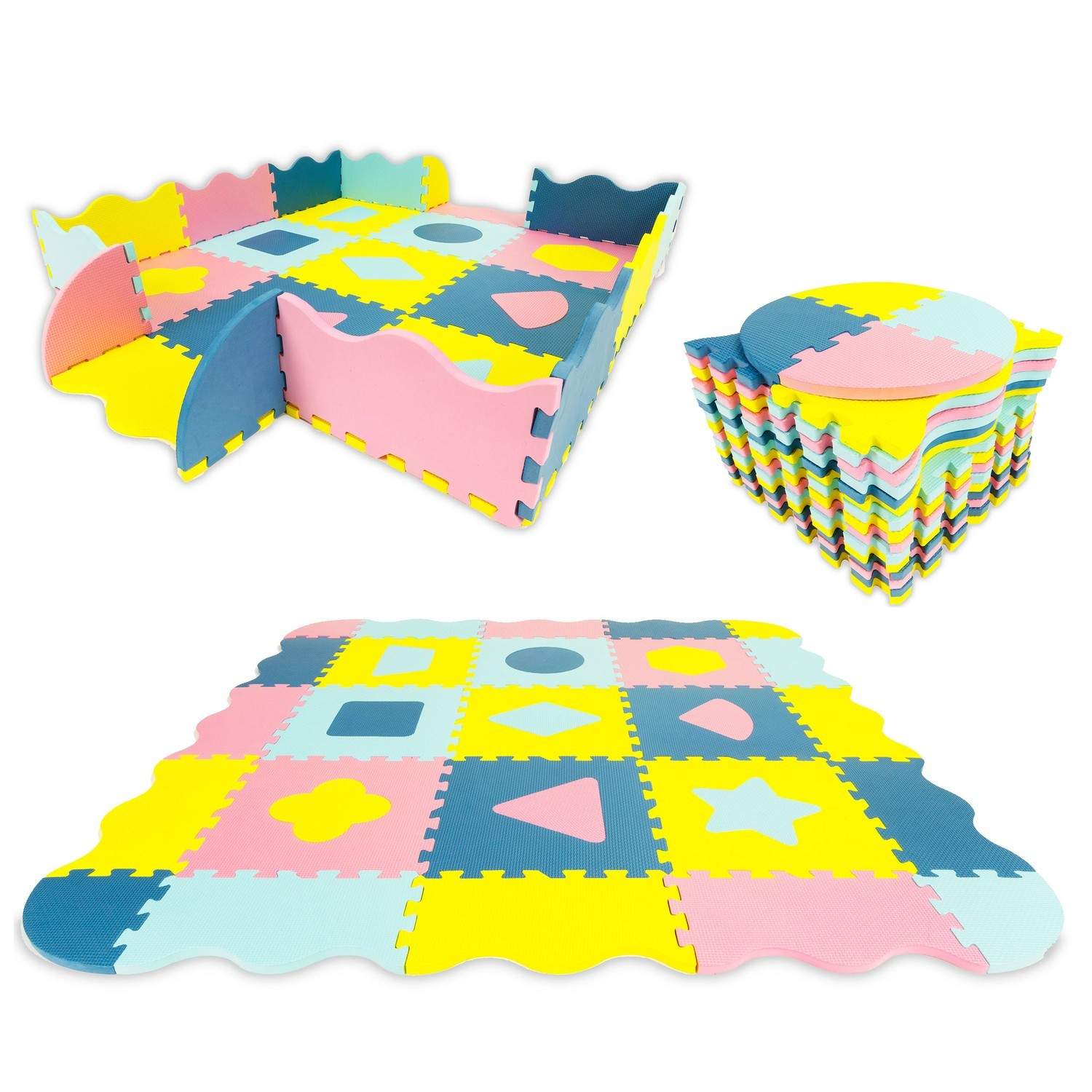 Pædagogisk puslespil måtte 25 stykker - Sikker og blød