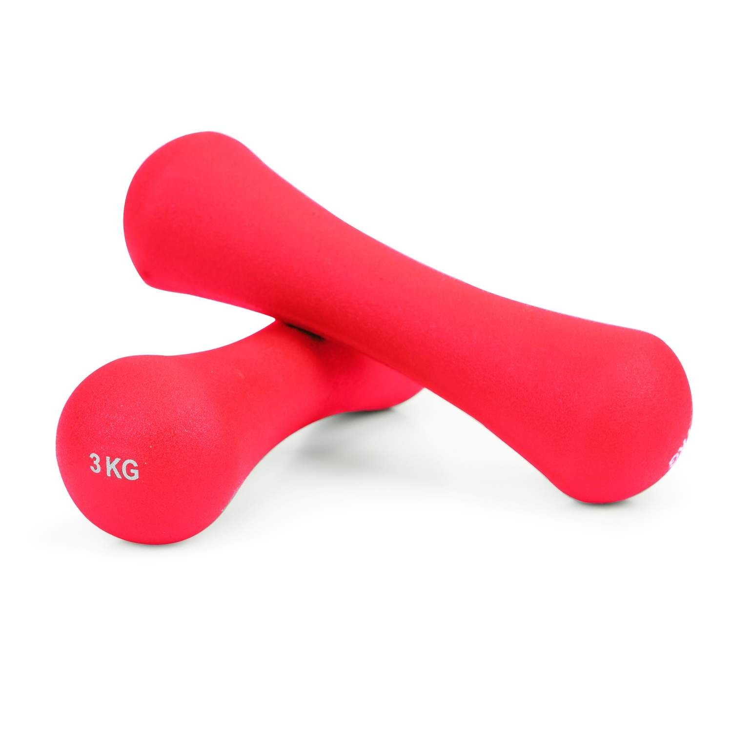 Pink Neopren håndvægte 6 kg - Hjemmetræning Fitness