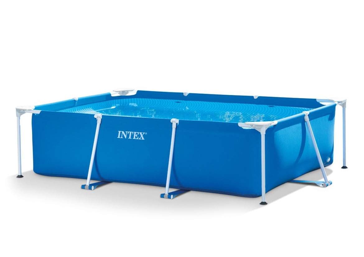 Familiepool 220x150 cm - 3-lags PVC, 1662L billede