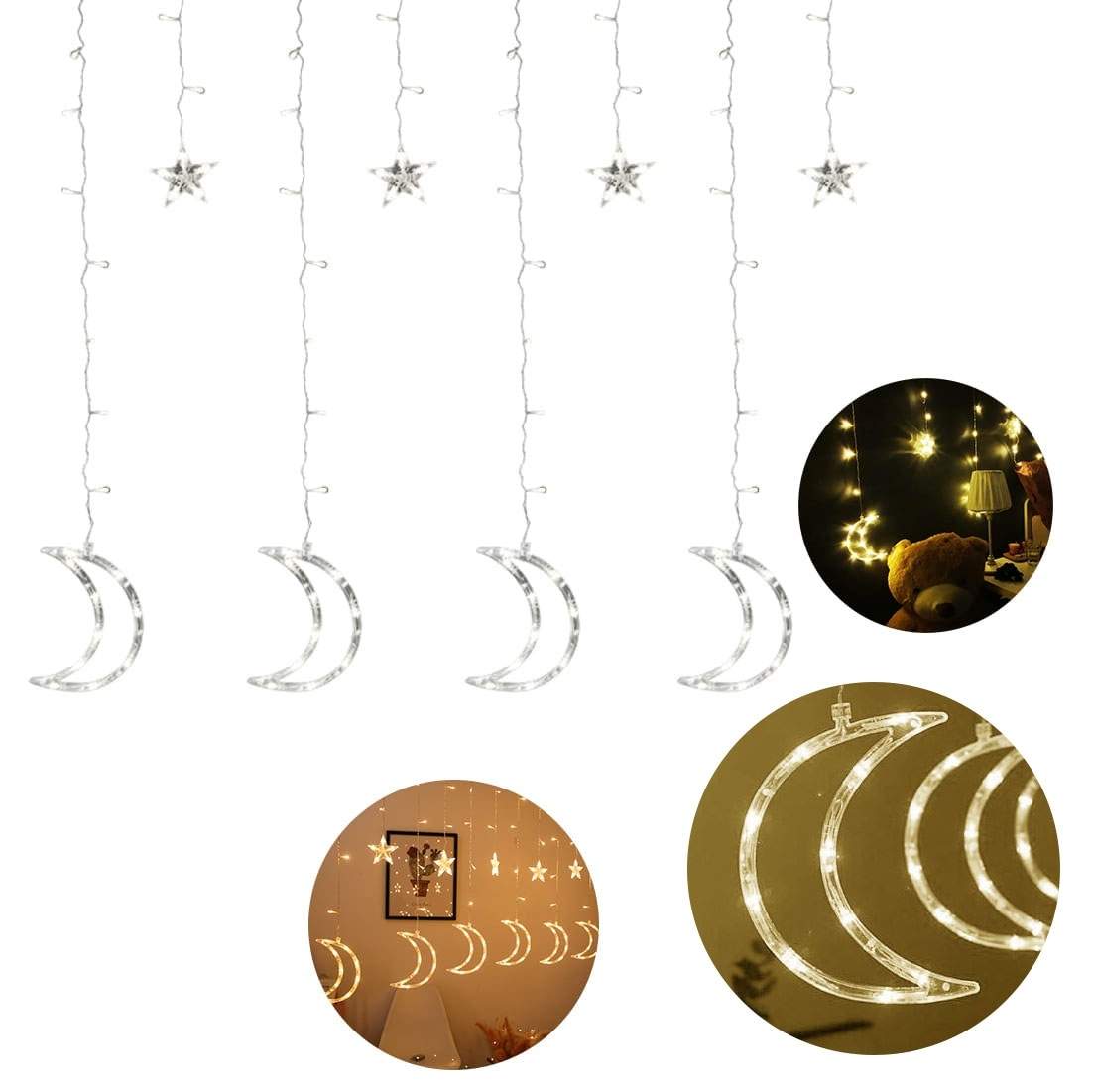 Varmvita LED-lampor med stjärnmönster, 8 lägen | Sport & Fritid - Friluftsliv & Camping - Belysning | Pryloteket