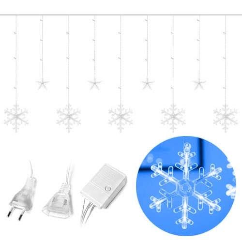 Blå LED-lampor Snöflingor & Stjärnor 4m | Elektronik - Kablar & Adaptrar - Adaptrar & Signalomvandlare - USB | Pryloteket