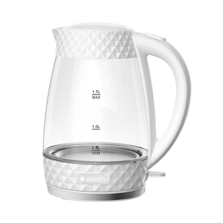 Trådløs elkedel 1,7L, 2200W, LED lys