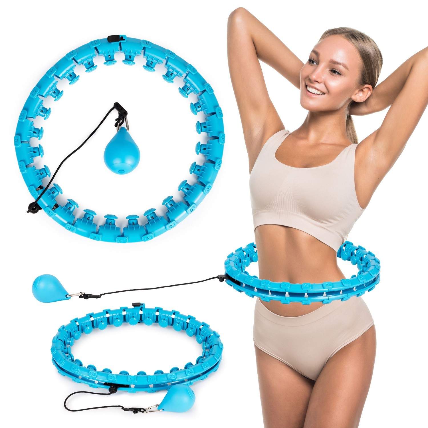 Justerbar Massage Hula Hoop med Extra Vikt | Leksaker & Spel - Leksaker - Leksaksfigurer & Dockor - Actionfigurer - DC | Pryloteket