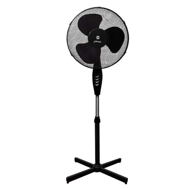 Stille gulvventilator 40 cm, 3 hastigheder, justerbar højde