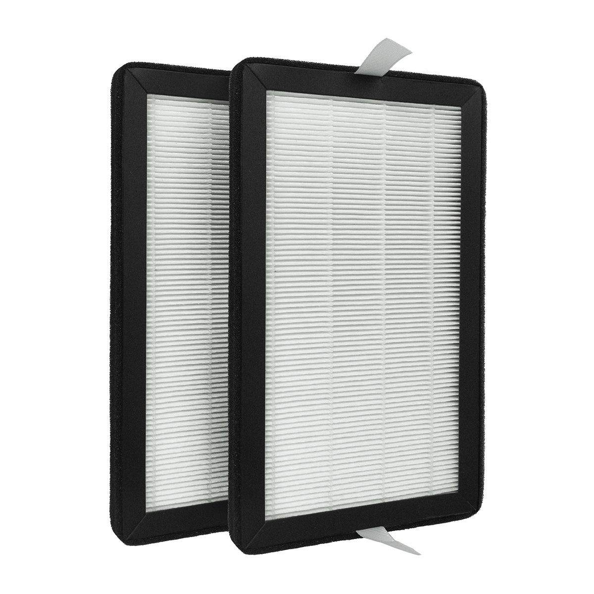 2-pak HEPA-filtre til luftrensere, 99,97% rensning