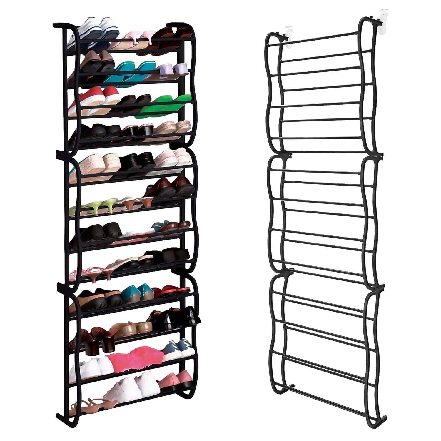 Hanging Shoe Organizer - 12 Etager, Metal, Pladsbesparende