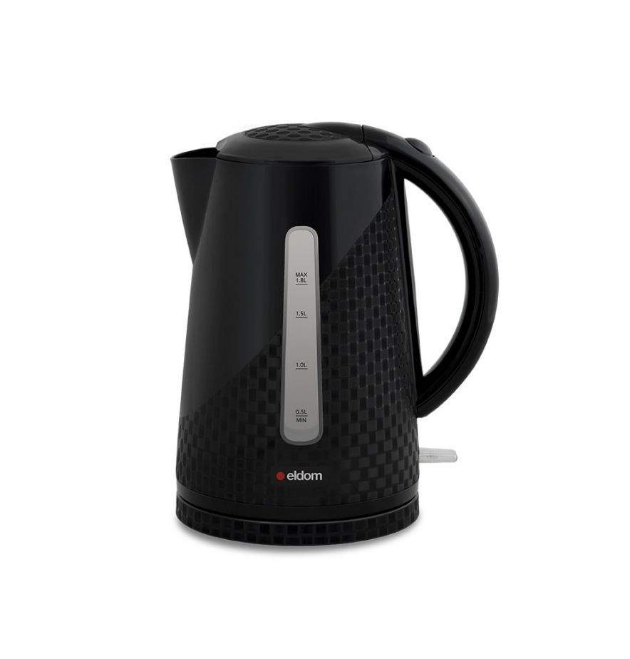 Trådløs elkedel 1,8L, 2000W, Sort